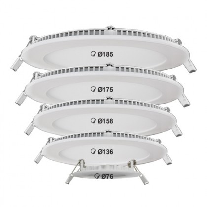 Luceco LED Eco Circular Edgelit LuxPanel Downlight Lampu Siling Benam 90mm Warm White / Cool White 3W 135 Lumens Luceco LED Eco Circular Edgelit LuxPanel Downlight Lampu Siling Benam 90mm Warm White / Cool White 3W 135 Lumens