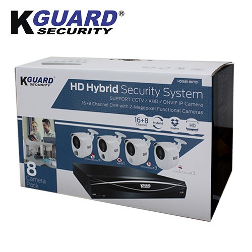 KGuard HD16818KT01 Hybrid Security System with Alarm