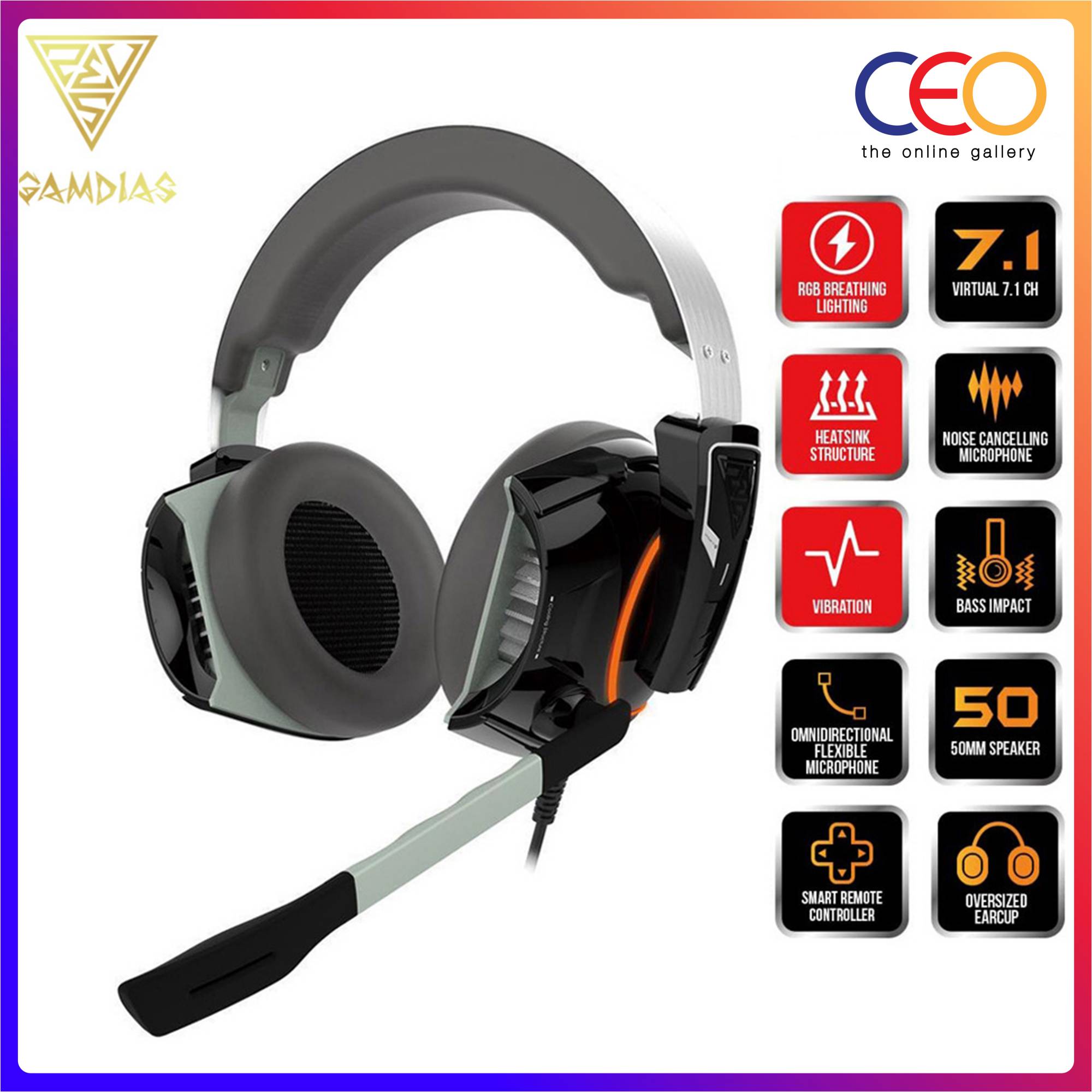 Gamdias Hephaestus P1 RGB 7.1 Virtual 