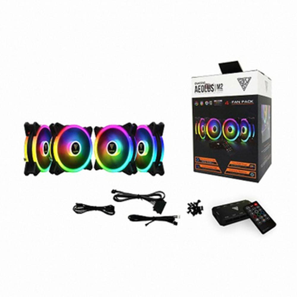 Gamdias AEOLUS M2 1204R 120mm RGB Case and Radiator 4Fan Pack With