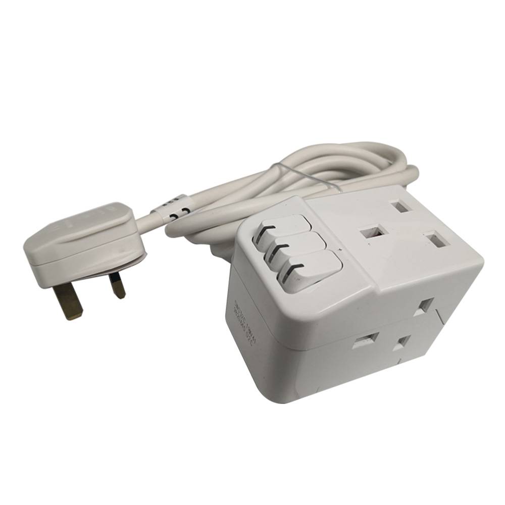 Masterplug Switched Individual Power 3 Gang 2 Meter 13amp Extension