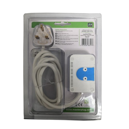 Masterplug 3 Gang 13amp Individual Switched Power Extension Lead 2m