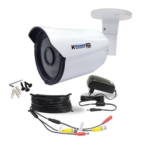 Kguard Security Easy Link Plus Series 4 Camera Kit 720p HD Weatherproof Bullet Camera with