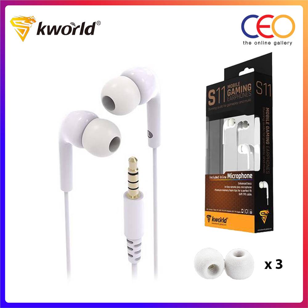 Kworld Mobile Gaming Earphones Enhanced 