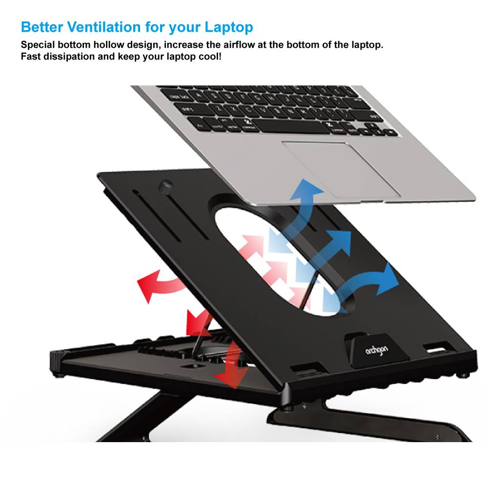 Archgon Portable and Foldable Laptop Stand (NK9001) for Laptop, Tablet, Smartphone and Books