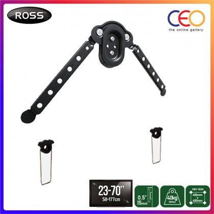 Ross Bracket ECO Range Flat to Wall 23-70 inch TV Wall Mount Picture Style Mounting VESA 400x400 (LPMM-RO)