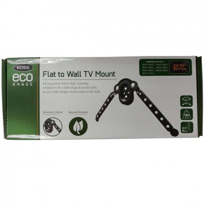 Ross Bracket ECO Range Flat to Wall 23-70 inch TV Wall Mount Picture Style Mounting VESA 400x400 (LPMM-RO)