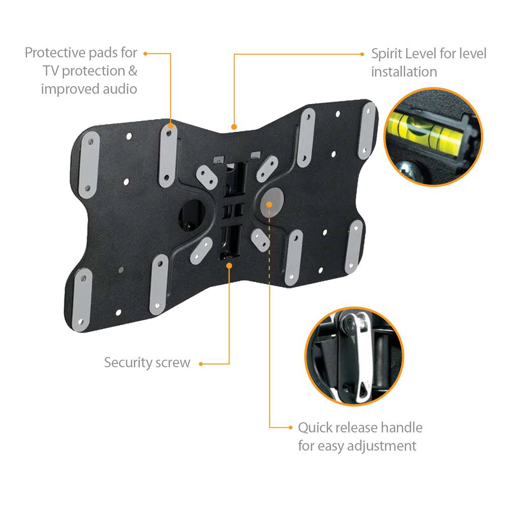 Ross Bracket Neo Pads 3242 inch Swivel and Tilt TV Wall Mount With