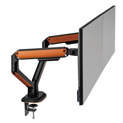 Brateck Dual Monitor Stand Economical Spring-Assisted Monitor Arm Fit 17"-32" Up to 9kg VESA 75x75/100x100 LDT63-C024 Brateck Dual Monitor Stand Economical Spring-Assisted Monitor Arm Fit 17"-32" Up to 9kg VESA 75x75/100x100 LDT63-C024