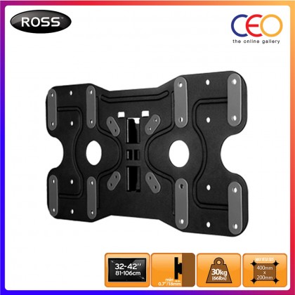 Ross Bracket Neo Pads 32-42 inch Flat to Wall TV Wall Mount With Safety Locking Screw VESA 400x200 (LNF240-RO) Ross Bracket Neo Pads 32-42 inch Flat to Wall TV Wall Mount With Safety Locking Screw VESA 400x200 (LNF240-RO)