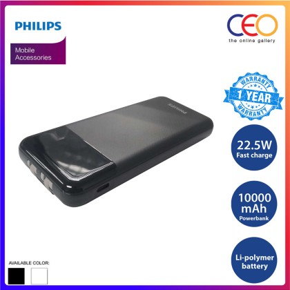 Philips 22.5W Power Bank 10000mAh Fast Charge Powerbank for Smartphone Battery Pack DLP9026K