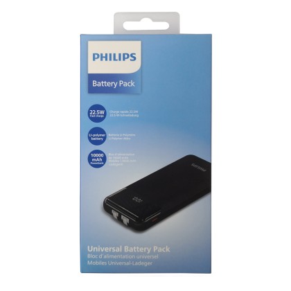 Philips 22.5W Power Bank 10000mAh Fast Charge Powerbank for Smartphone Battery Pack DLP9026K