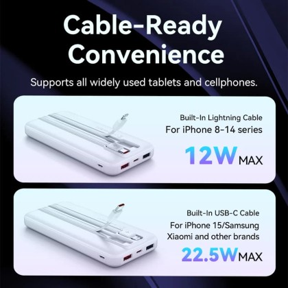 Vention 10000mAh Power Bank 22.5W Super Fast Charging with LED Digital Display Powerbank
