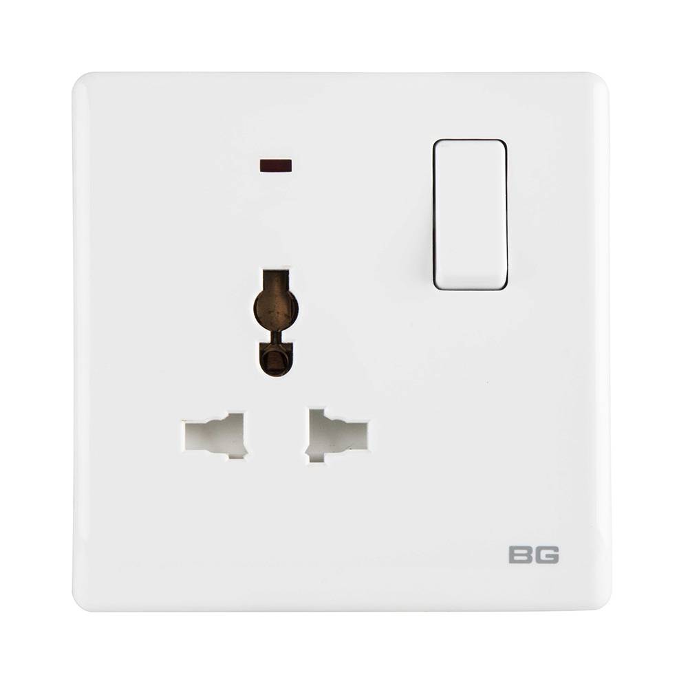BG Universal Switched Socket Outlet With LED