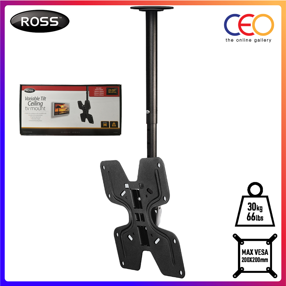 Ross TV Bracket Variable Tilt Ceiling 2337 inch TV Mount Adjustable